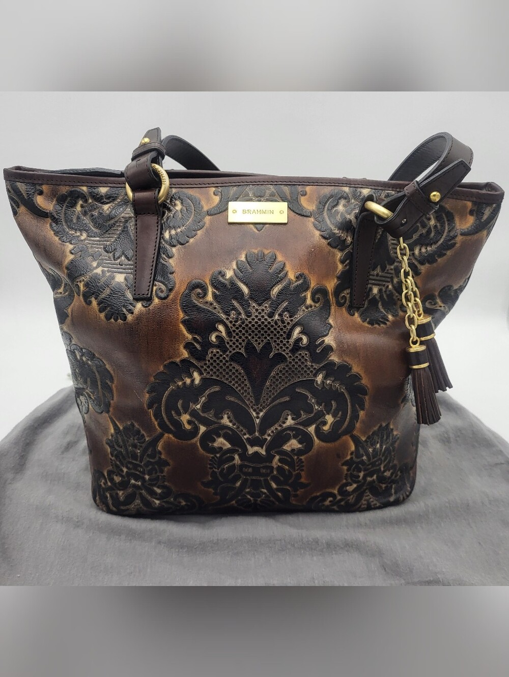 Brahmin RARE Asher Espresso Fresco